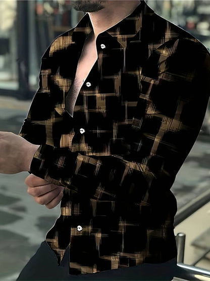 Hardfell | William - long-sleeved shirt in retro style for spring