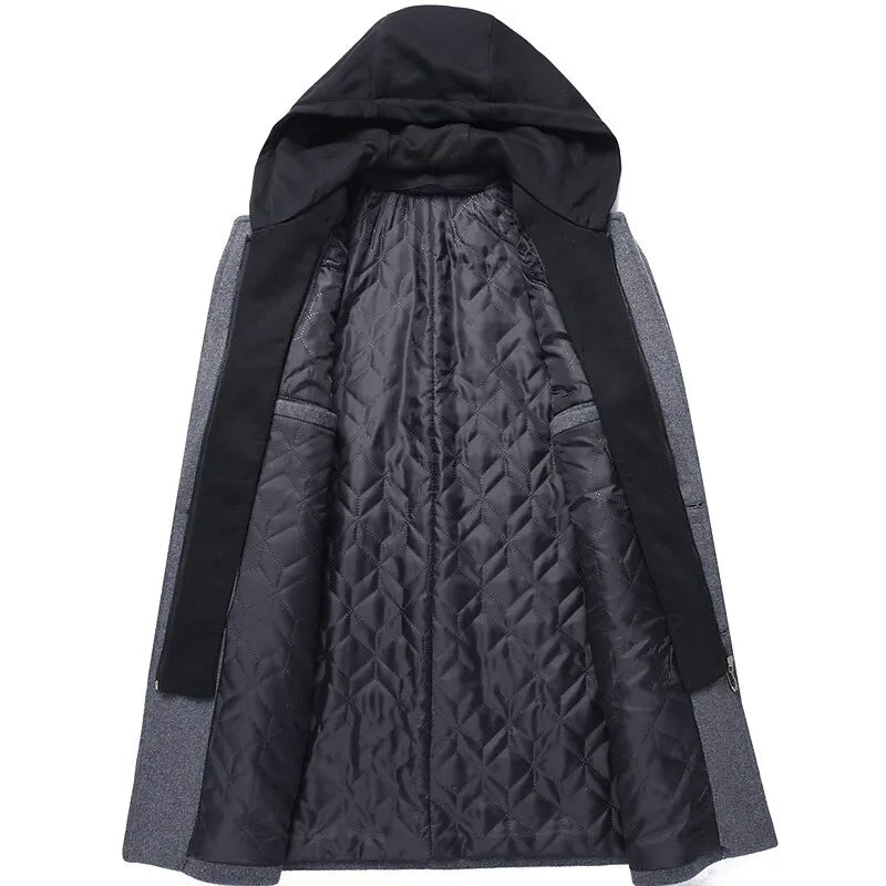 Hardfell | Elegant coat with integrated zipper