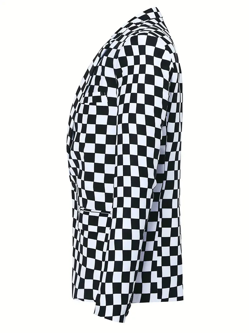 Hardfell | Steven - suit jacket with checkerboard pattern
