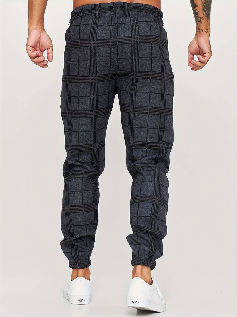 Hardfell | Alexander - casual pants with plaid print for men