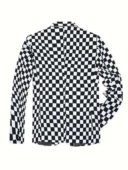 Hardfell | Steven - suit jacket with checkerboard pattern
