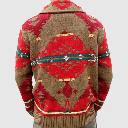 Hardfell | Harrington jacquard knit sweater