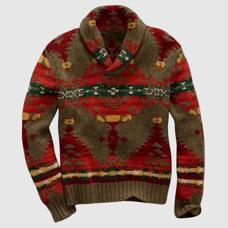 Hardfell | Harrington jacquard knit sweater