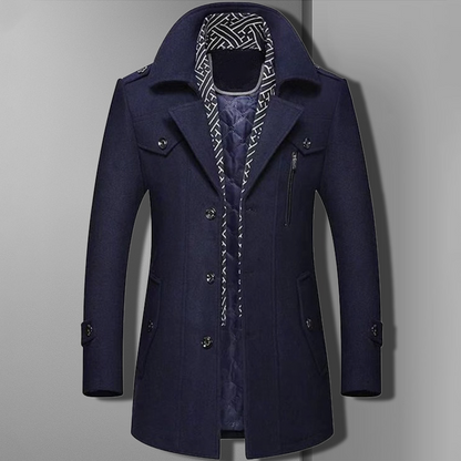 Hardfell | Vince trench coat men's stylish wool trench in half length