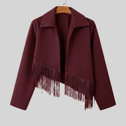 Hardfell | Clark jacket in wool with tassels