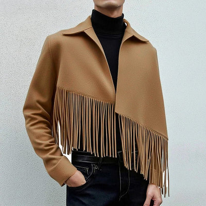 Hardfell | Clark jacket in wool with tassels