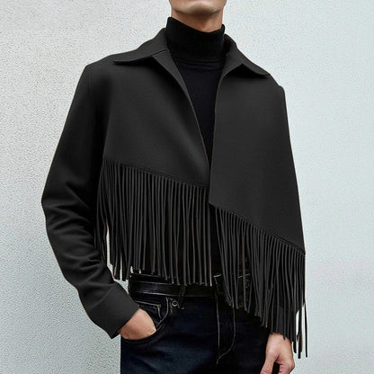 Hardfell | Clark jacket in wool with tassels