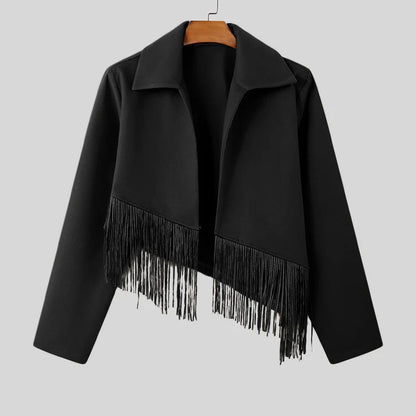 Hardfell | Clark jacket in wool with tassels