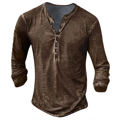 Hardfell | Noah - collarless long sleeve shirt for men