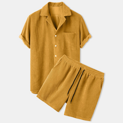 Hardfell | Corduroy shorts set for men