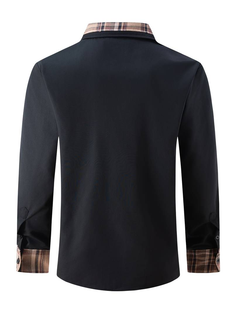 Hardfell | Liam - classic long sleeve shirt in check design
