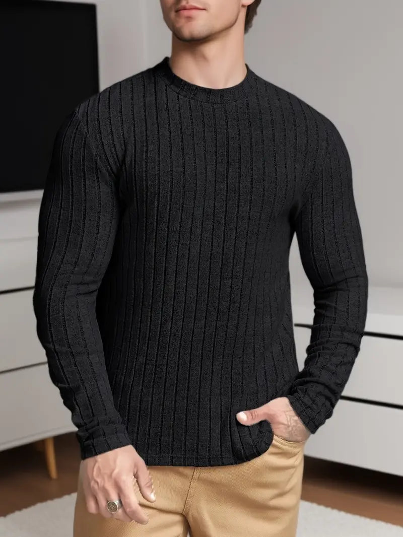 Hardfell | Zephyr - ribbed long sleeve crew neck t-shirt