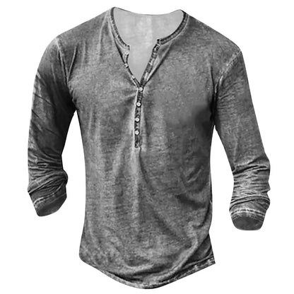 Hardfell | Noah - collarless long sleeve shirt for men