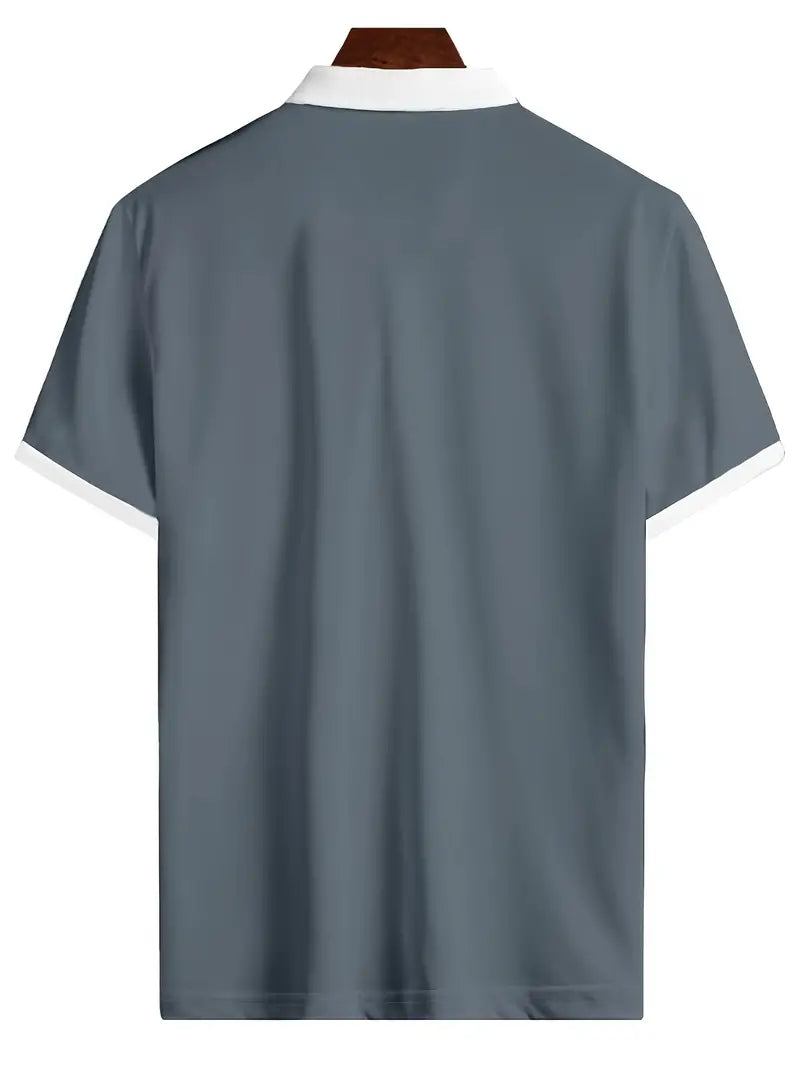 Hardfell | David - breathable men's golf shirt with v-neck