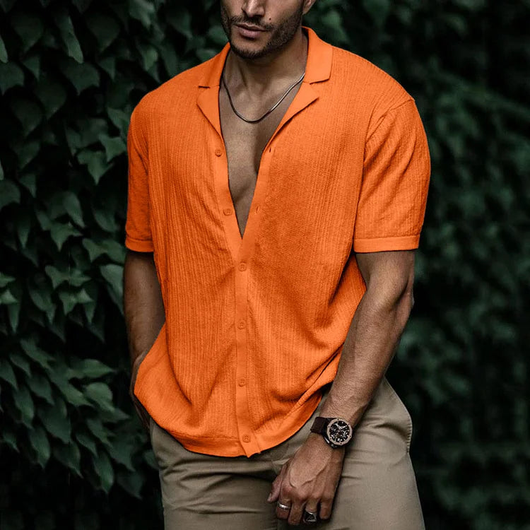 Hardfell | Attractive cut meets summer comfort - summery men's linen shirt