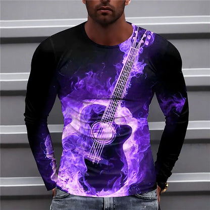 Hardfell | Chay - blue guitar sweatshirts for men