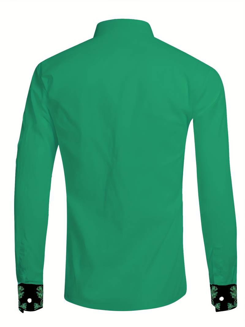 Hardfell | Noah - long-sleeved shirt with vintage floral print