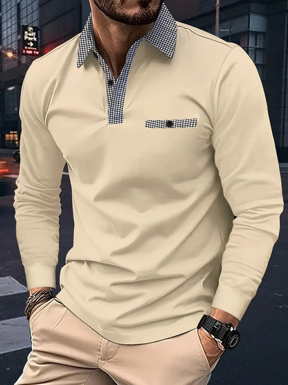 Hardfell | Ethan - classic long sleeve polo shirt for spring