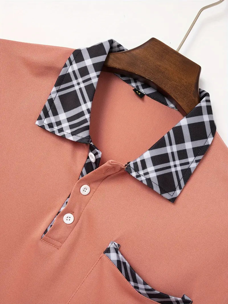 Hardfell | Lucien - regular-fit golf shirt with plaid collar