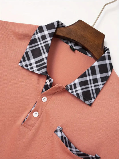 Hardfell | Lucien - regular-fit golf shirt with plaid collar