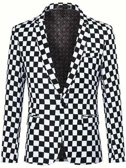 Hardfell | Steven - suit jacket with checkerboard pattern