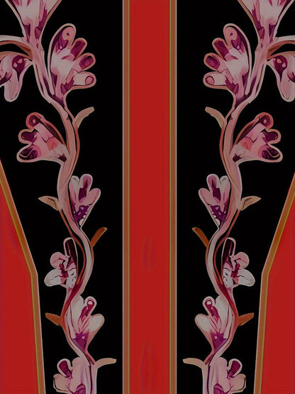 Hardfell | Noah - long-sleeved shirt with vintage floral print