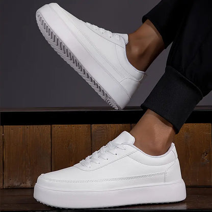Hardfell | Andrew - plain white skate shoes for men