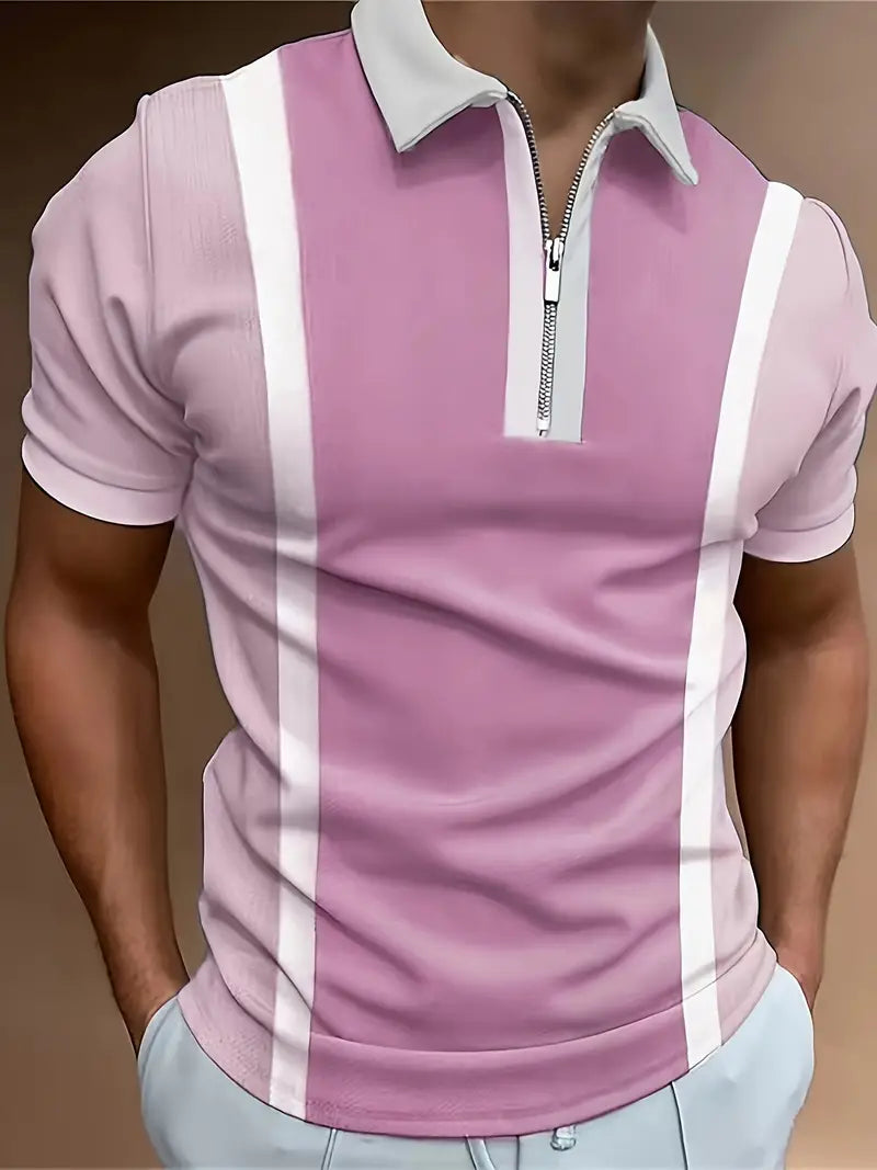 Hardfell | Daniel - casual, short-sleeved top with zipper