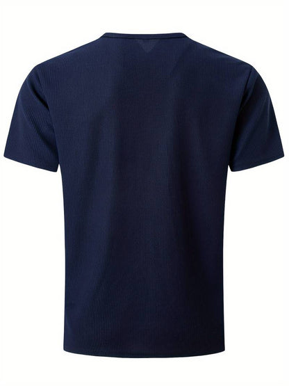 Hardfell | Kevin - casual waffle short sleeve shirt for men