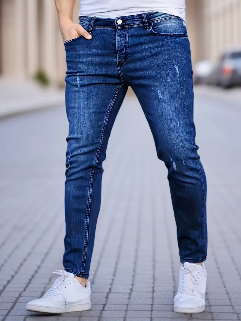 Hardfell | Christopher - skinny jeans with rips for men