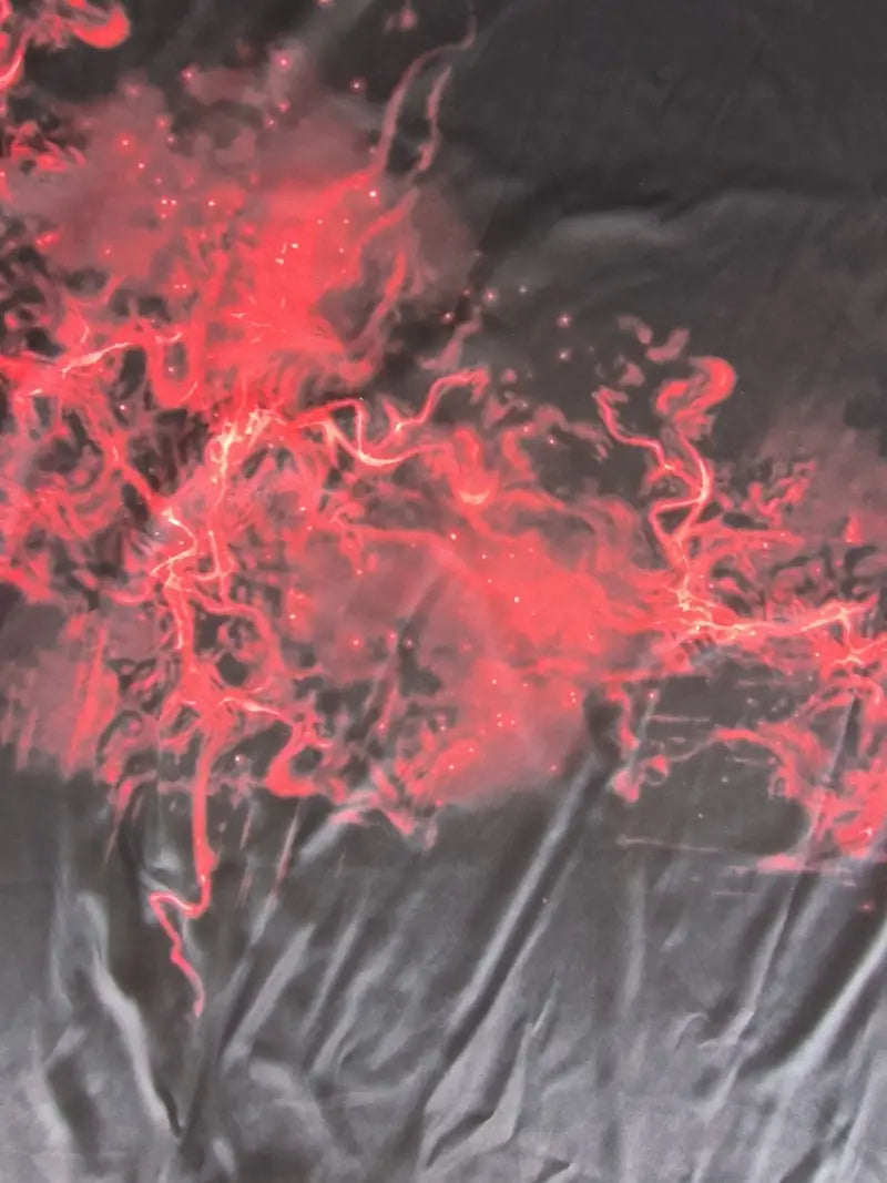 Hardfell | Kevin - t-shirt with red graphic round neck