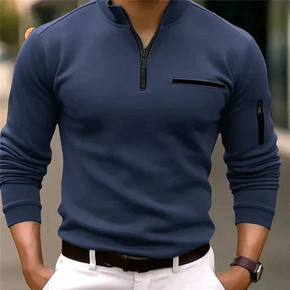 Hardfell | Thomas - stylish t-shirt with quarter zip
