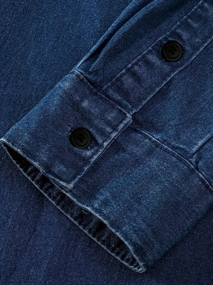 Hardfell | Alexander - jeans long sleeve shirt for men