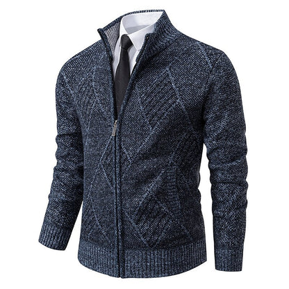 Hardfell | stylish zipper knit sweater for men (italian design)