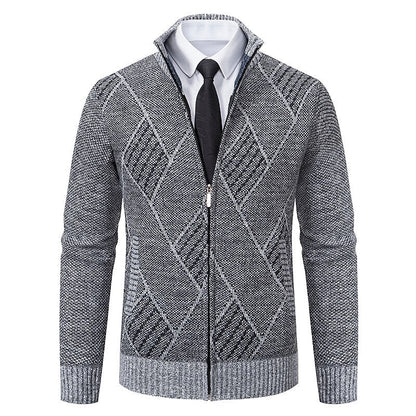 Hardfell | stylish zipper knit sweater for men (italian design)