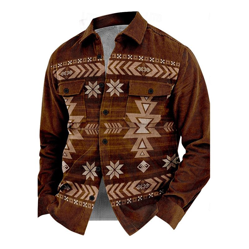 Hardfell | Vintage-style corduroy shirt jacket for men