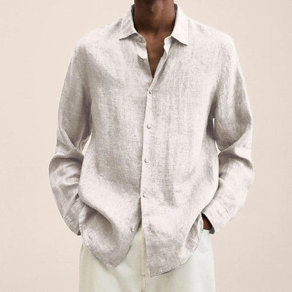 Hardfell | Men's shirt with cotton and linen lapels