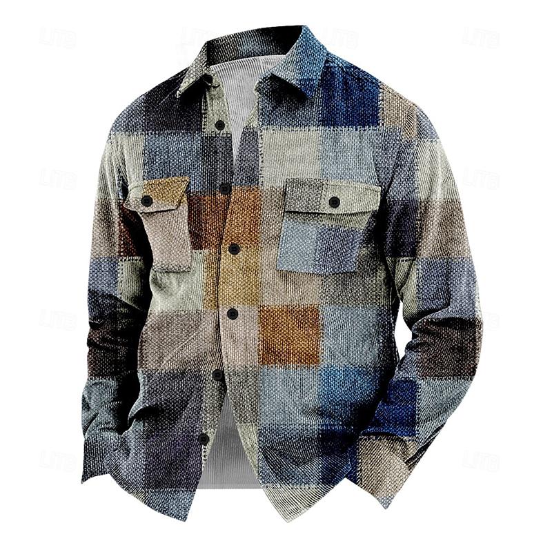 Hardfell | Vintage-style corduroy shirt jacket for men