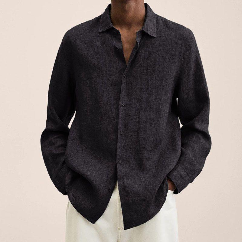 Hardfell | Men's shirt with cotton and linen lapels
