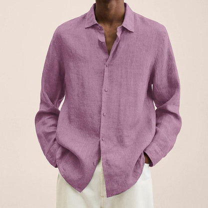 Hardfell | Men's shirt with cotton and linen lapels