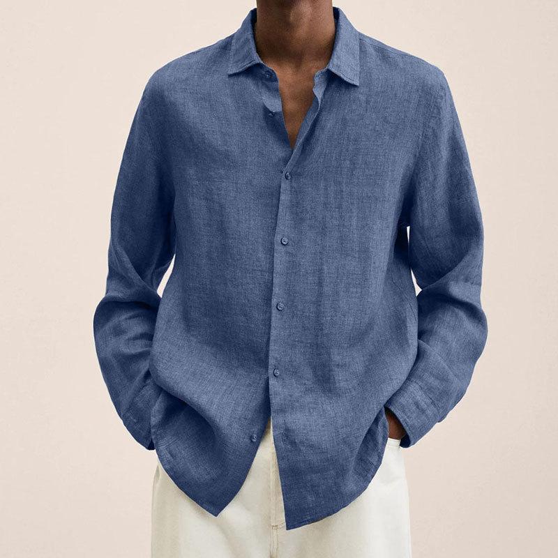 Hardfell | Men's shirt with cotton and linen lapels