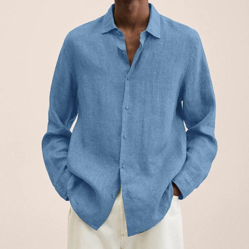 Hardfell | Men's shirt with cotton and linen lapels