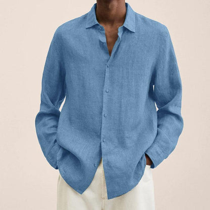 Hardfell | Men's shirt with cotton and linen lapels