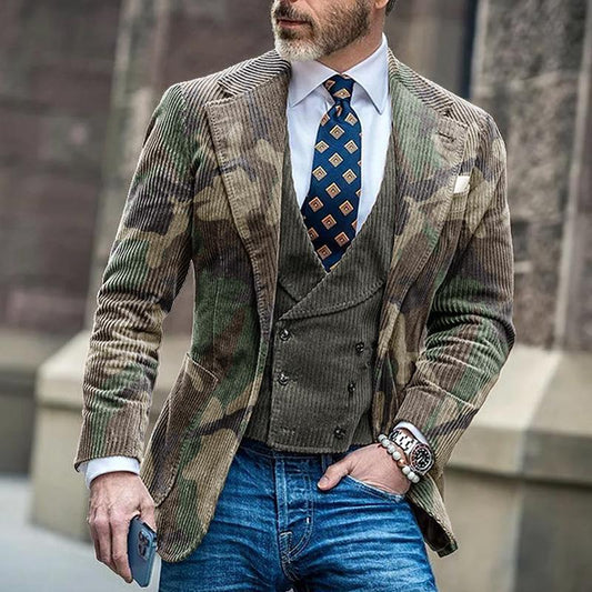 Hardfell | Vintage camouflage blazer for men