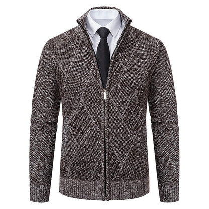 Hardfell | Stylish zipper knit sweater for men (Italian design)