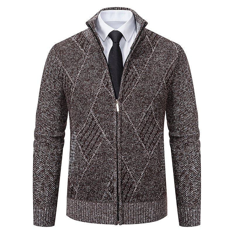 Hardfell | stylish zipper knit sweater for men (italian design)