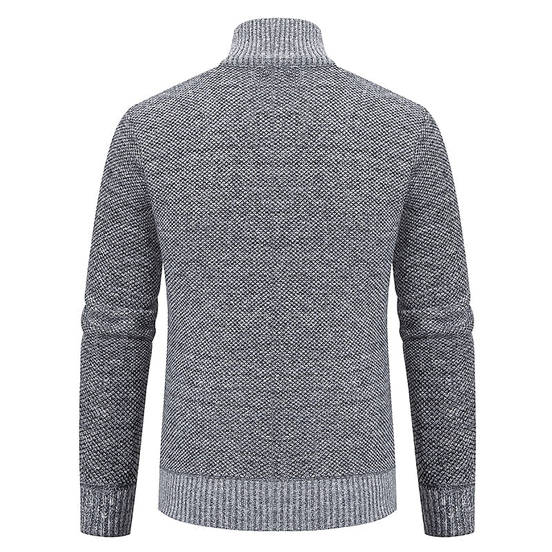 Hardfell | stylish zipper knit sweater for men (italian design)