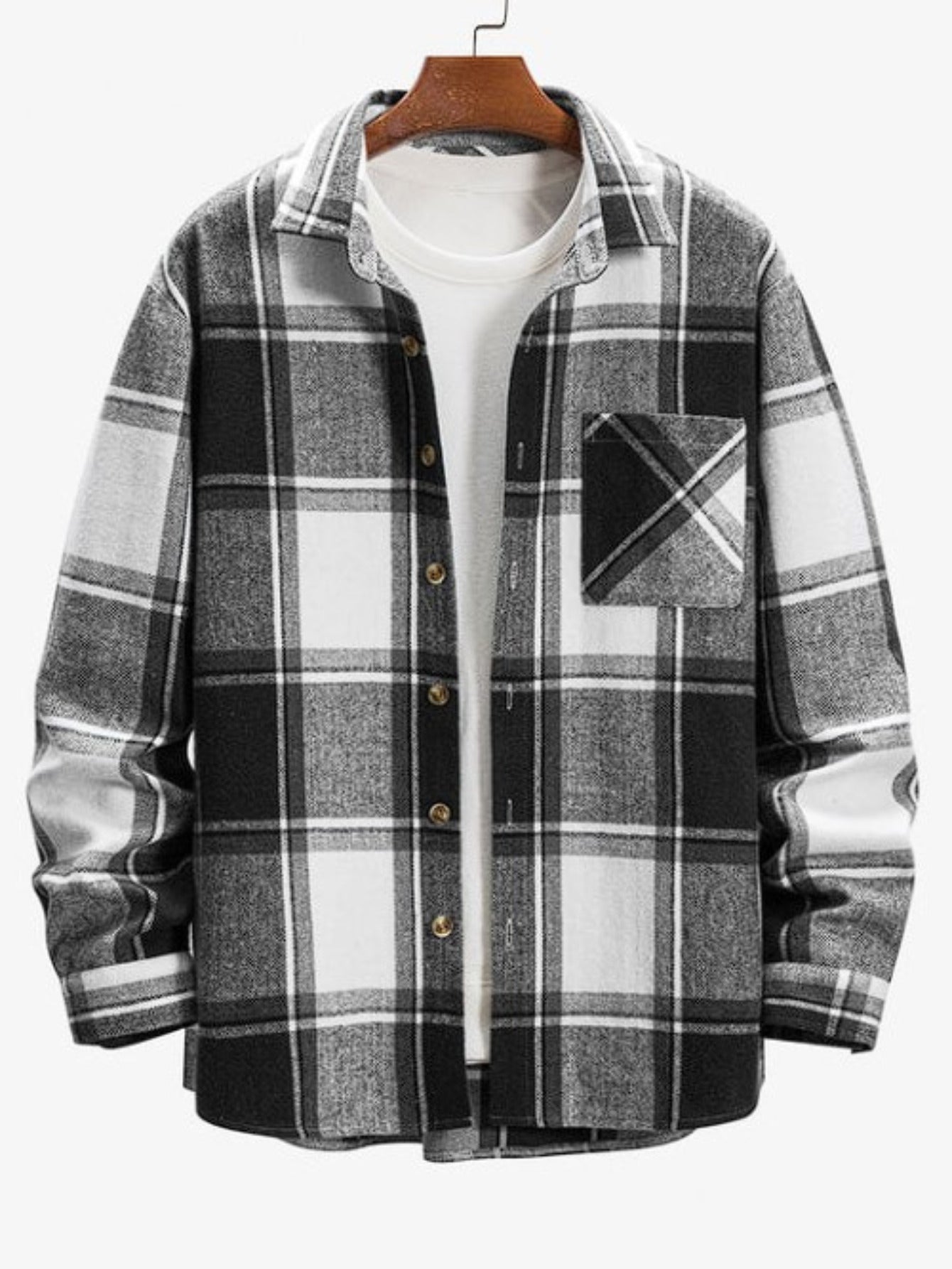Hardfell | Fashionable check winter jacket for men