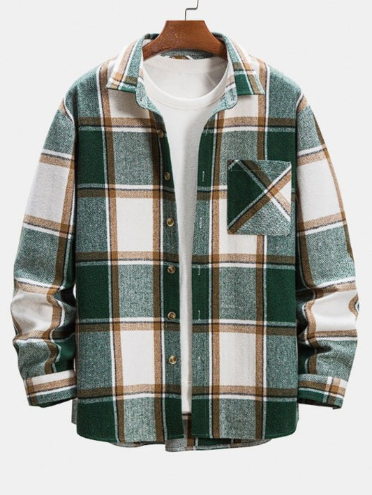 Hardfell | Fashionable check winter jacket for men