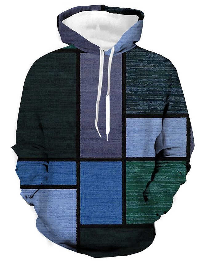 Hardfell | Stylish cotton winter hoodie with check pattern